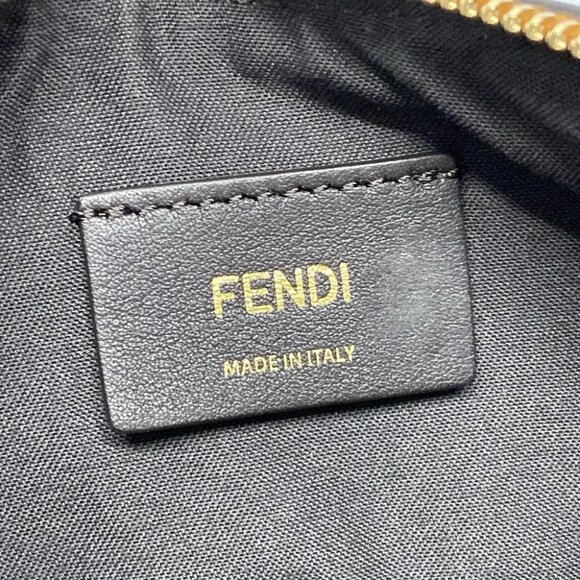 Auth FENDI Fendi Graffi Mini 8BS081 Brown Leather Shoulder Bag - Picture 13 of 14